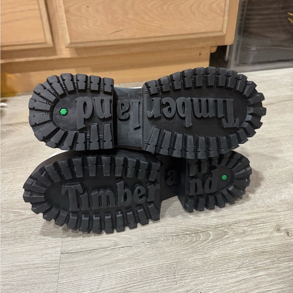 Timberland SKY 6 Inch Lace Up Platform Boots White Nubuck Size 7 Leather - Picture 4 of 6